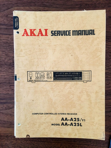 Akai AA-A25 AA-A25L Receiver Service Manual *Original*