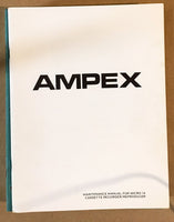 Ampex Micro 14 Cassette Player Service Manual *Original*