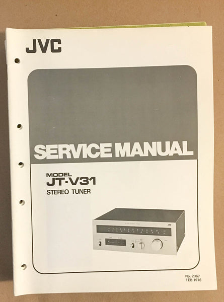JVC JT-V31 Tuner  Service Manual *Original*