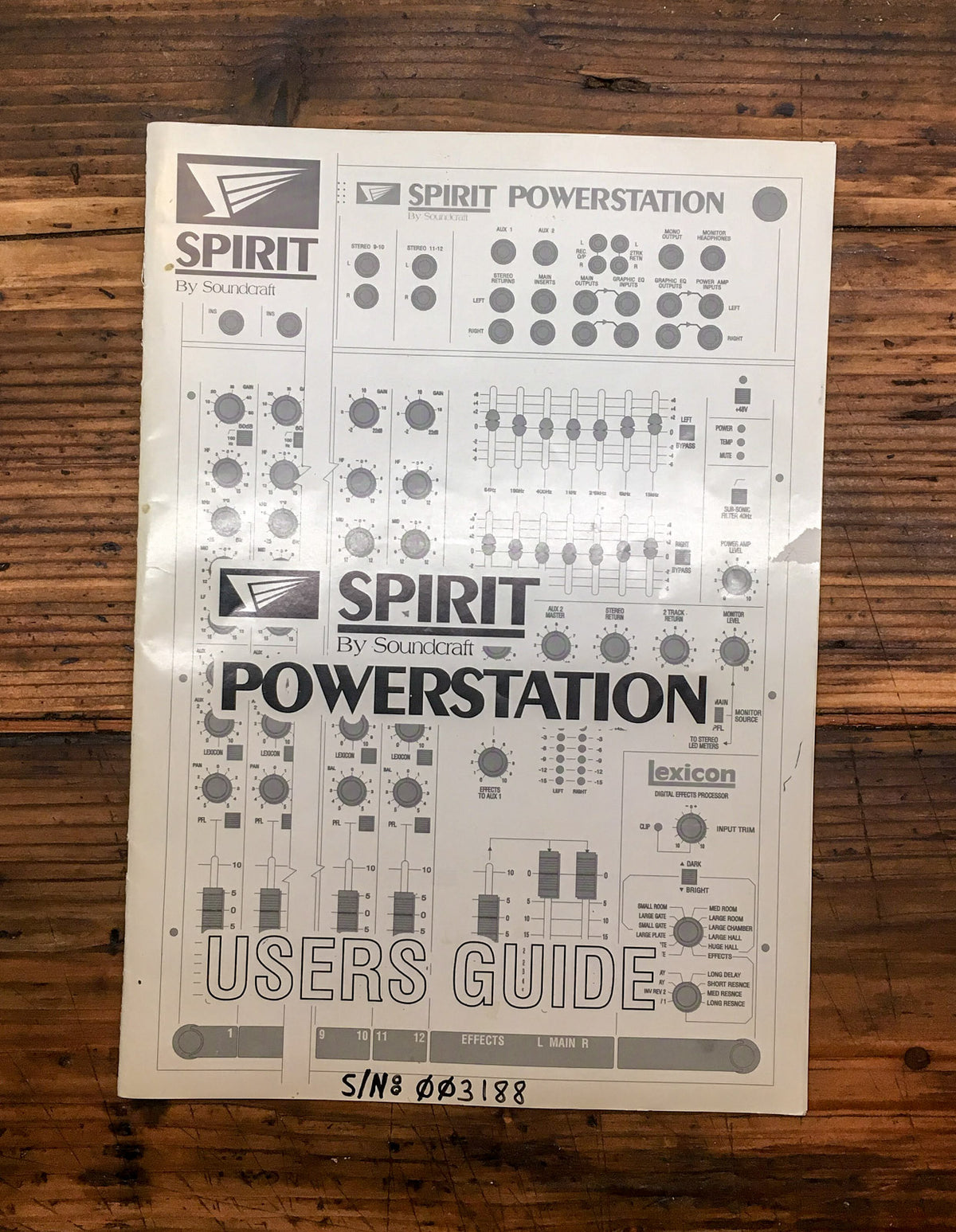 Soundcraft Spirit PowerStation   Owners / User Manual *Original*