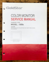 Goldstar CA-32 1505s Color Monitor Service Manual *Original* #1