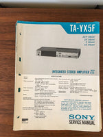 Sony TA-YX5F Amplifier Service Manual *Original*