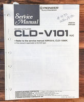 Pioneer CLD-V101 CD CDV LD Player  Service Manual *Original*