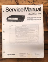 Quasar VH5388 VH5485 VHS  Service Manual *Original*