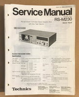 TECHNICS RS-M230 CASSETTE TAPE DECK  Service Manual *Original*