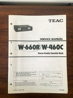 TEAC W-660R W-460C Cassette Service Manual *Original*