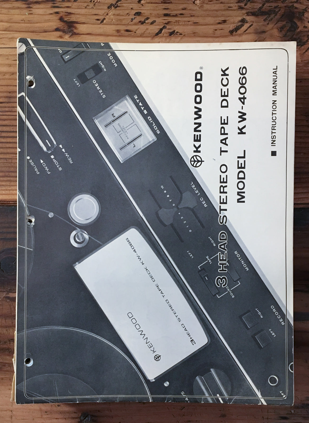 Kenwood KW-4066 Reel to Reel User / Owner Manual *Original*