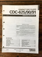 Yamaha CDX-625 -90 -91 CD Player Service Manual *Original*