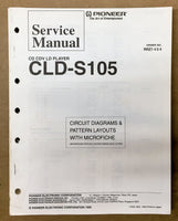 Pioneer CLD-S105 Laserdisc Player Service Manual *Original*