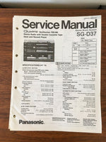 Panasonic SG-D37 Stereo Service Manual *Original*