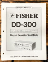 Fisher DD-300 Cassette Service Manual *Original*