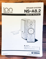 Yamaha NS-A8.2 Speaker Service Manual *Original*