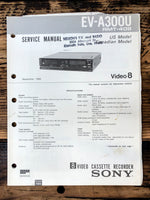 Sony EV-A300U Video 8 VCR  Service Manual *Original*