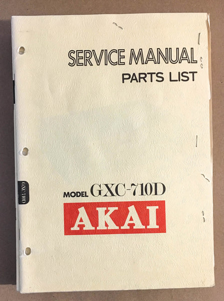 Akai GXC-710D Cassette Deck  Service Manual *Original*