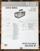 Sony KX-4200 ACP-420 Monitor  Service Manual *Original*