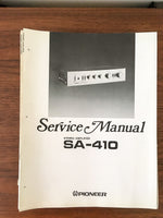 Pioneer SA-410 Amplifier Service Manual *Original* #1