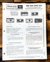 Philco Ford S521 S522 S759 S760 S761 S762 S764 Radio Service Manual *Original*