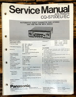 Panasonic CQ-S700EU EC Car Stereo  Service Manual *Original*
