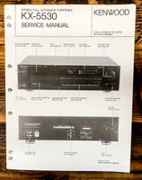 Kenwood KX-5530 Cassette  Service Manual *Original*