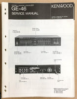 Kenwood GE-46 Equalizer  Service Manual *Original*