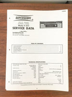 Superscope / Marantz T-210 Tuner Service Manual *Original*
