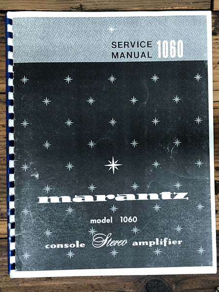 Marantz Model 1060 Amplifier Service Manual *Copy*