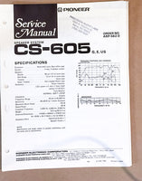 Pioneer CS-605 SPEAKER Service Manual *Original*