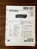 Sony MDS-S37 MD Mini Disc Service Manual *Original*