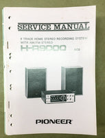 Pioneer H-R9000 8 Track Player Service Manual *Original* #2