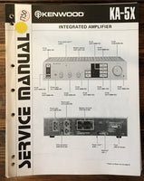 Kenwood KT-5X Tuner Service Manual *Original*
