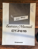 Pioneer CT-F615 Cassette Service Manual *Original*