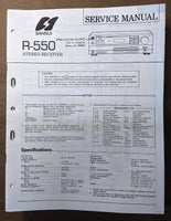 Sansui R-550 Receiver Service Manual *Original*
