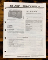 Sharp CD-C462 -C462C Stereo Service Manual *Original*