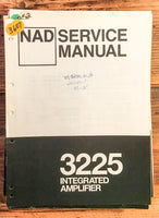 NAD Model 3225 Amplifier  Service Manual *Original*