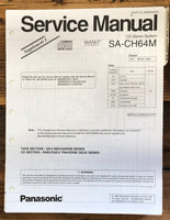 Panasonic SA-CH64M Stereo Supp. Service Manual *Original*