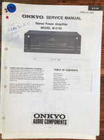 Onkyo M-5150 Amplifier  Service Manual *Original*