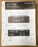 Kenwood KA-770D Amplifier Service Manual *Original*