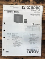 Sony KV-32XBR90S TV  Service Manual *Original* #2