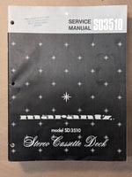 *Original* Marantz SD3510 SD-3510 Cassette Service Manual