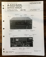 Kenwood A-522 A-522L Receiver Service Manual *Original*