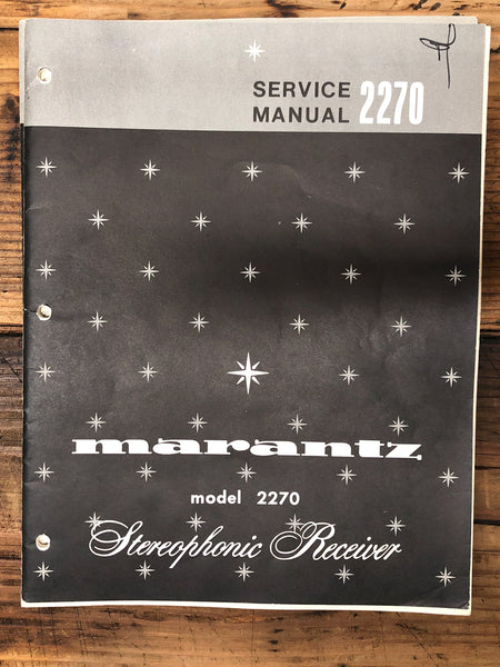 Marantz Model 2270 Receiver  Service Manual *Original* #2