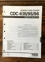 Yamaha CDX-635 -95 -96 CD Player Service Manual *Original*