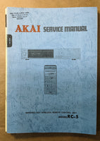 *Original* Akai RC-5 Remote Control Service Manual