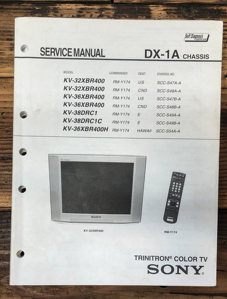 Sony KV-32XBR400 -36XBR400 -38DRC1 -36XBR400H TV  Service Manual *Original*