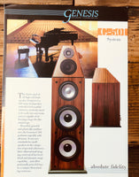 Genesis G-501 Speaker 3 pg Foldout Dealer Brochure *Orig*