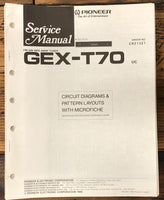 Pioneer GEX-T70 Tuner  Service Manual *Original*