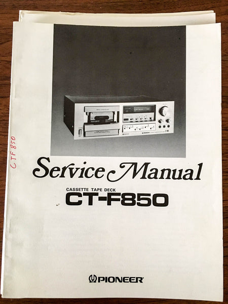 Pioneer CT-F850 Cassette Service Manual *Original*