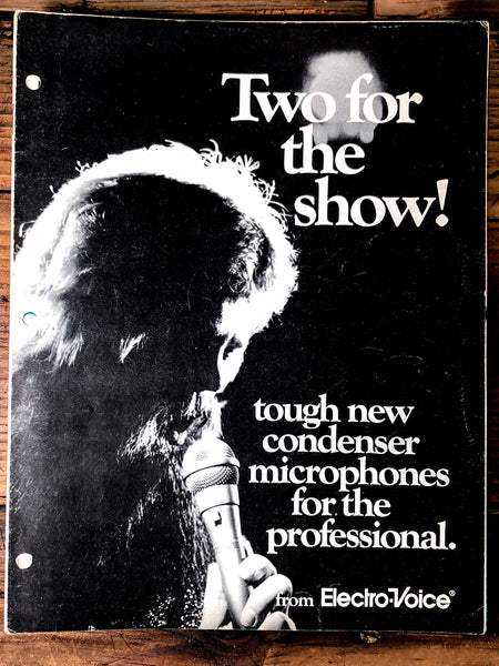 EV Electrovoice PL76 PL77 Microphone 3 pg Dealer Brochure *Orig*