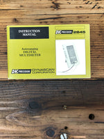 B&K Precision Model 2845 Digital Multimeter  Owner / User Manual *Original* #2