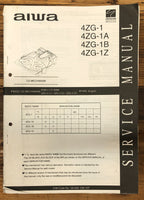 Aiwa 4ZG-1 -1A -1B -1Z CD Mechanism  Service Manual *Original*